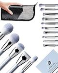 Makeup Brush Set, EIGSHOW 15 Pcs Professional Make Up Brushes Kit, Foundation Powder Concealers Eye Shadows Makeup for Eye Face Liquid Cream Cosmetics Brushes Set with Portable Bag (Babyblue)