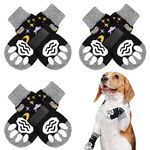 PUPTECK Non Slip Dog Socks for Hot Pavement with Grips, Dog Shoes for Hardwood Floors Licking Small Medium Large Size Dogs, Summer Paw Protector Pads