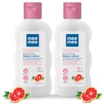 Mee Mee Soft Baby Lotion | Enriched with the goodness of Fruit extracts | 0+ months | For 24Hrs Moisturization | pH 5.5 balanced | Ideal For All Skin TypesPack of 2 (400ml)