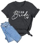 MEESHEEP Team Bride Shirt Tops Bachelorette Party T Shirts Bridal Wedding Tee Shirt Tops Wedding Vacation Short Sleeve Grey