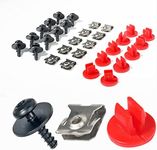 AOCISKA 10 Sets Engine Splash Shield Screw Kit,T30 Engine Splash Shield Guard Undertray Cover Screws with Screw Seat and Gasket,Fit for Ford Focus Fusion Escape Explorer C-Max Transit Connect