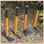 Mahan Manual Combo Set of 4 with Handle Heavy Duty Weeding Tool Sets/Garden Tool/Culticator,Forks | Sharp, Strong, Durable Material