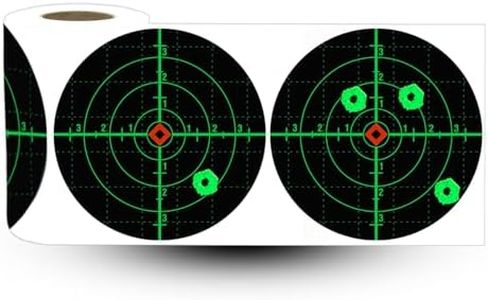 PTPHJEG 6Inch Splatter Reactive Paper Target Stickers, 100 Self-Adhesive Rolls for BB Gun, Airsoft, Pellet Gun, Rifle - Indoor & Outdoor Shooting Range(100 Pack)