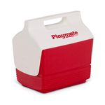 Igloo 12424 Mini Playmate Cooler, 4 quart, 6-Can Capacity, Red&white