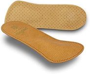 Pedag 142 Comfort 3/4 Leather Orthotic with Supportive Metatarsal Pad and Heel Cushion, Tan, Men's 10