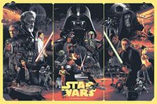 KARTMEN star wars 300 Gsm Print Rolled Wall Poster (Paper, 18 X 12 inch, Multicolour)