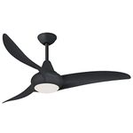 MINKA-AIRE F845-CL Light Wave 44" Ceiling Fan with LED Light and Remote Control in Coal Finish