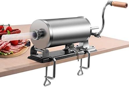 COSTWAY 3 kg Poussoir à Saucisses, Machine à Saucisse avec 4 Tubes de Différentes Diamettres, Remplissage de Saucisse en Acier Inoxydable