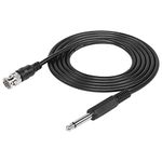 SinLoon 6.35mm Male to BNC Male Audio Cable BNC Male to 1/4" Mono Male Bidirection Extension Cord for CCTV DVR Camera Antenna Radio Etc (BNC Male)