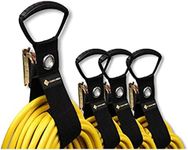 DC Cargo Extension Cord Organizer E-Track Accessories for (Pack of 4) – Keep Cords, Cables, Hoses, Etrack Accessories Organized On E-Track - 17” Hook & Loop Closure Keeps Cables Secure