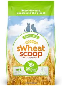 sWheat Scoop Multi-Cat All-Natural Clumping Cat Litter, 14lb Bag