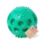 Goofy Tails Dog Ball Dog Toys, Hard Squeaky Rubber Ball Toys for Dogs, Chew Toys for Dogs, Squeaky Toys for Dogs, Ball for Dogs (Blue/Green/Orange)