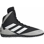 adidas Mat Wizard 5 Wrestling Shoes (Black/Grey/White, 8)