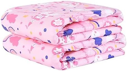 Landofgenie Adult Diapers Pink Printed Diaper Incontinence Underwear Large Overnight Diapers with Tabs 2 Pieces (Medium 28"-38")