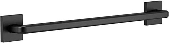 Angular Modern Decorative ADA Grab Bar - 24" in Matte Black