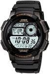 Casio Unisex Sports Standard Digital Watch, Black Dial, Black Band