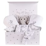 Personalised Baby Gifts Set - Baby Gifts Newborn Unisex, Baby Personalised Gifts, Personalised Baby Boy Gifts, Personalised Baby Girl Gifts, Personalised New Baby Gifts, Gift Box for Baby