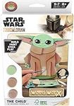 Goliath Games WoodWorX: Star Wars The Mandalorian: The Child | 3D Wooden Model Kit | Build, Paint, Stick & Play | Model Kit for Kids Aged 5+