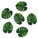 Super Z Outlet 8" + 13" Mixed Tropical Imitation Green Plant Paper Leaves Hawaiian Luau Party Jungle Beach Theme Decorations Birthdays, Arts & Crafts, Prom, Events, Weddings (36 Pack) (8" + 13")