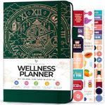 Legend Wellness Planner & Food Journal – Daily Diet & Health Journal with Exercise & Weight Loss Tracker – Nutrition Diary, 6 Months (Forest Green)