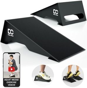 Double Circle Squat Wedge – Professional Squat Ramp for Weightlifting and Fitness – Squat Platform for Heel Elevated Squats and Calf Raises – Heavy-Duty Anti-Slip Squat Blocks (20-Degree Non-Slip)