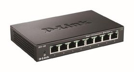 D-Link DES-108/B 8-Port Fast Ethernet Unmanaged Metal Desktop Switch 10/100 Mbit/s - UK Version