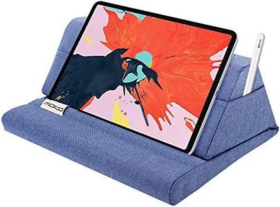 MoKo Soporte de Almohada Compatible con iPad Mini 6/5, iPad Air 5 10.9, iPad Air 4/3/ 2, iPad Pro 11 2022, Soporte de Almohadas de Tableta hasta 11" para Samsung Galaxy Tab S9/S9+, Gemas Azul