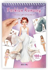 Sticker Dress Up Fashion Runway - Sticker Activity Book for Kids. Learn Girls Fashion Design with Stickers and Guides for Kids 5 and up. Little Designer Creativity Book