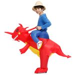 Inflatable Dinosaur Costume Kids, Inflatable Halloween Costumes, T-REX Blow up Costume for Kids & Toddler