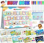 Busy Book for Toddlers 3+, Preschool Learning Activities with 30 Themes Prek Preschool Workbooks, Montessori Educational Learning Toys Activity Books for Christmas Birthdays Gifts Boys Girls