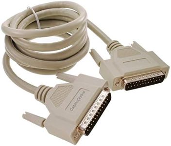 CablesOnline 6ft. DB25 Male to Male 25-Conductor Fully-Wired Serial, Parallel or SCSI Straight-Through Cable, S-0006