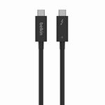 Belkin Active Thunderbolt 4 Cable (2M 6.6FT), USB Type C Connection with 100W Power Delivery PD Enabled, USB 4 Compliant and Compatible with TB3 Compatible with MacBook Pro, eGPU, and More? ?, Black