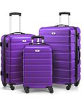 Luggage Sets 3piece, Hardside Lightweight Suitcase Sets with Spinner Wheels,TSA Lock,20/24/28 inches Travel Luggage…