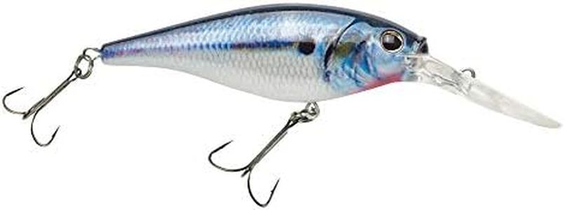 Berkley Flicker Shad Fishing Lure, HD Threadfin Shad, 5/16 oz, 2 3/4in | 7cm Crankbaits, Size, Profile and Dive Depth Imitates Real Shad, Equipped with Fusion19 Hook