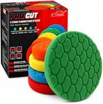 Xtremeauto Pro Cut 5 Stage Car Polishing Pad Set – Foam Buffing Pads Kit for DA & Rotary Polishers, Car Detailing, Cutting Polishing Finishing Pads (5 Inch)