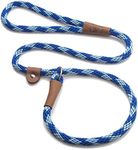 Mendota Pet Slip Leash - Dog Lead and Collar Combo - Made in The USA - Sapphire, 1/2 in x 4 ft - for Large Breeds