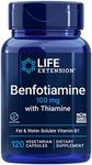 Life Extension Benfotiamine w/ Thiamine 120 vegetarian capsules