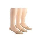 Polo Ralph Lauren Men's Dress Liner Socks-3 Pair Pack-Lightweight Cotton Comfort with Non-Slip Heel, Beige, 6-12.5