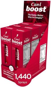 Can-i Boost — Fast-Acting Energy & Focus Spray for Shift Workers & Professionals – Mental Clarity, Alertness & Brain Fog Support – Sublingual B12 with Rhodiola & CoQ10 – No Crash Energy – 180 Servings