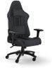 Corsair TC100 Relaxed Gaming Chair - Fabric - Racing-Inspired Design - Lumbar Pillow - Detachable Memory Foam Neck Pillow - Adjustable Seat Height - Adjustable Armrests - Gray & Black