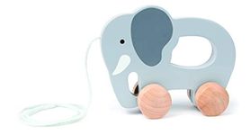 Hape Elephant Wooden Push and Pull Toddler Toy