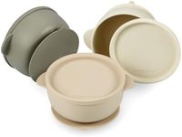 PandaEar 3 Pack Baby Bowls with Suc