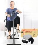 Pedal Exerciser Bike Hand Arm Leg and Knee Peddler Adjustable Fitness Equipment for Seniors, Elderly Home Pedal Exercise Bike for Total Body