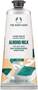 The Body Shop Almond Milk Hand Balm, For Dry Skin, 96Hr Moisture, Vegan, 3.3 US FL OZ, For Dry, Sensitive Skin