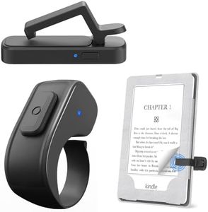 Page Turner Ring for Kindle,Remote Control for iPhone iPad Android Tablets E-Readers,Clicker Page Turner for Kindle Accessories for Camera Video Record&Shutter Selfie (Black)