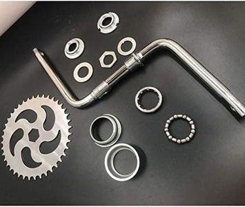 CDHPOWER 2''Cup Wide Pedal Crank Kit One-Piece Crank for 2 Stroke Motor Gas Motorized Bike 48cc/66cc/80cc