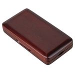 BQLZR Maroon Wooden Oboe Reed Case with Smooth Spray Lacquer Surface for 3pcs Oboe Reeds