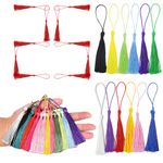 WALWAL Handmade DIY Tassels，25PCS Handmade Tassel Assortment - 14cm/5.5 Inch Tassels for DIY Earrings, Jewelry, Bookmarks, Arts & Crafts (Colorful)