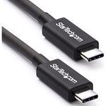 StarTech.com 50cm (1.6ft) Passive Thunderbolt 3 Cable, 40Gbps, 100W PD, 4K/5K Video, Thunderbolt Cable, Compatible with USB4/DP Alt Mode, Thunderbolt 4, USB 3.2/Type-C (TBLT34MM50CM)