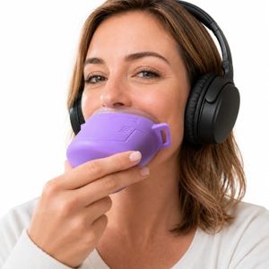 Vocal Dampener for Singers, Portable Voice Dampener Mask, Liquid Silicone Sound Dampening Device for Singing Practice, Vocal Warm-Ups, Speech Training & Performance Rehearsal